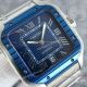 Swiss Replica Cartier Santos de Blue PVD Watch Smartlink Strap Blue Dial (3)_th.jpg